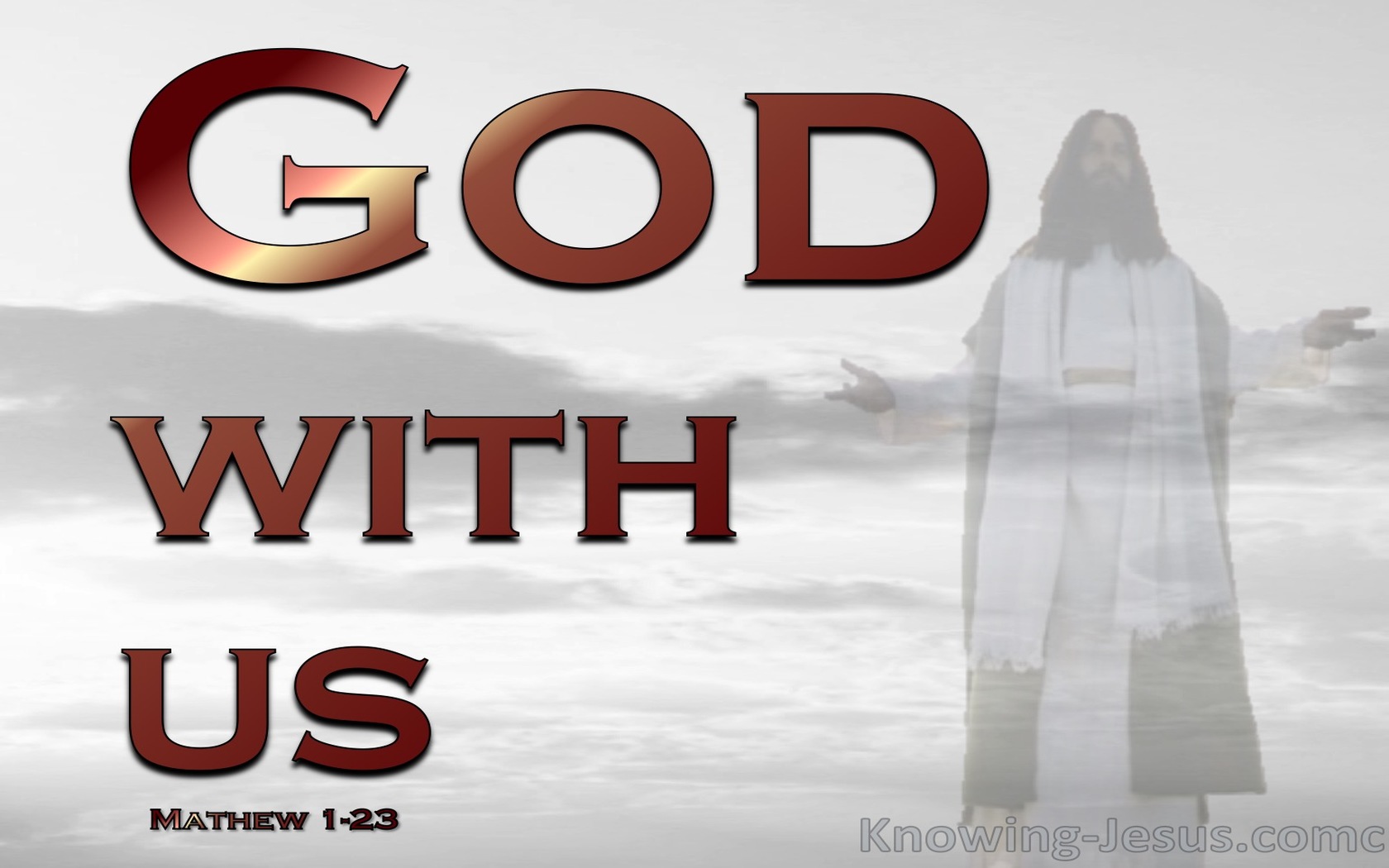 Matthew 1:23 God With Us (devotional)09:08 (red)